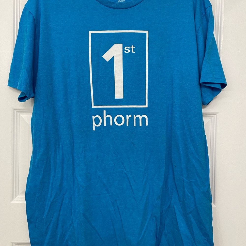1st Phorm Blue Graphic Tee for Men